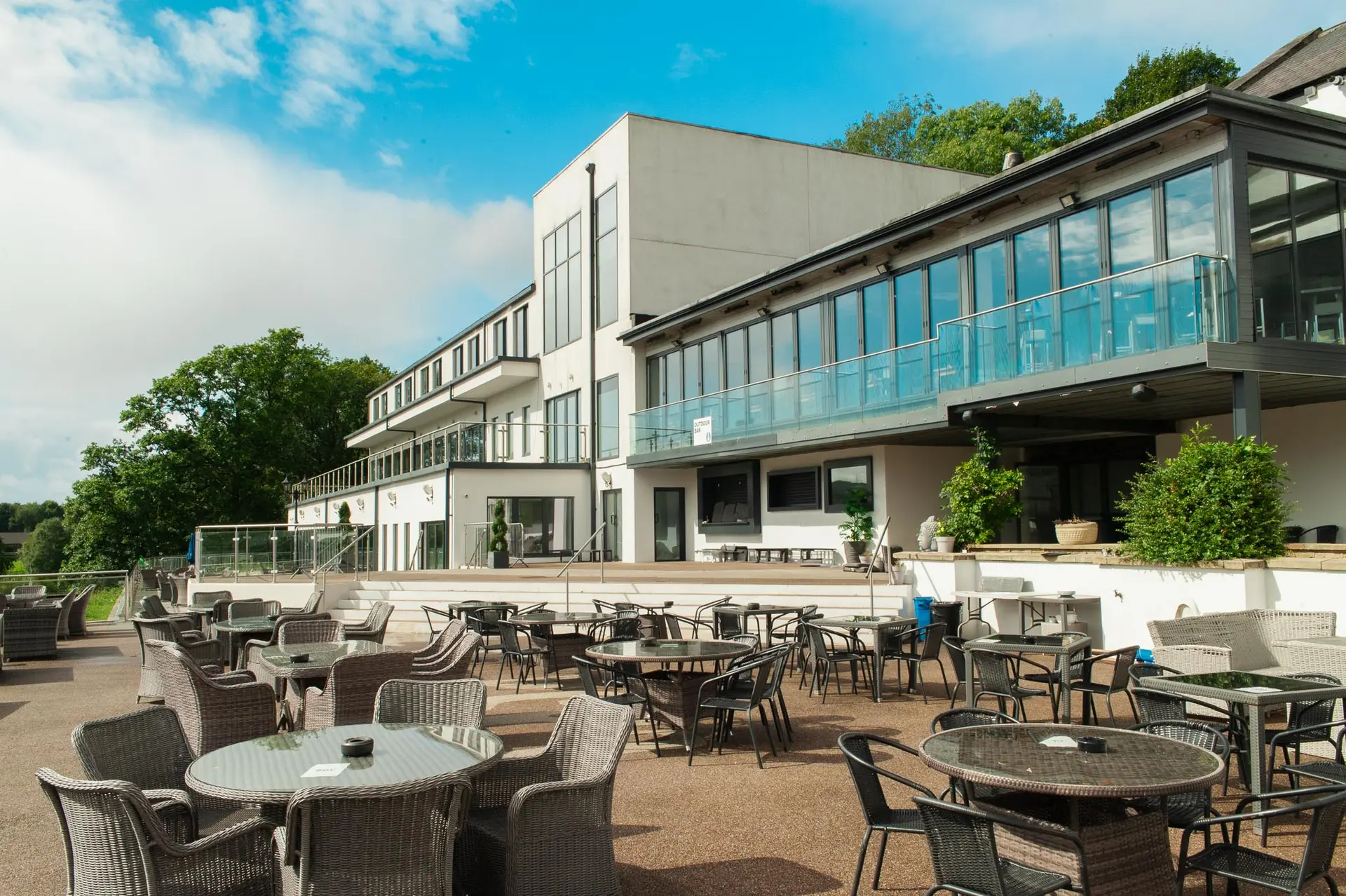 Casa and its outdoor terrace